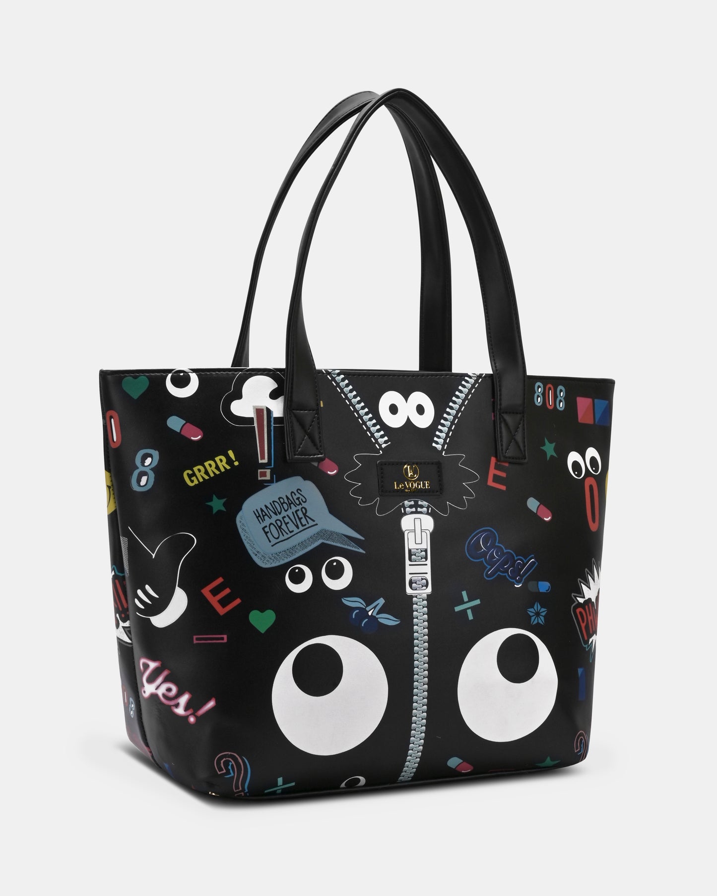 Le Vogue Paris. Casual Luxe Office Tote Bag Black